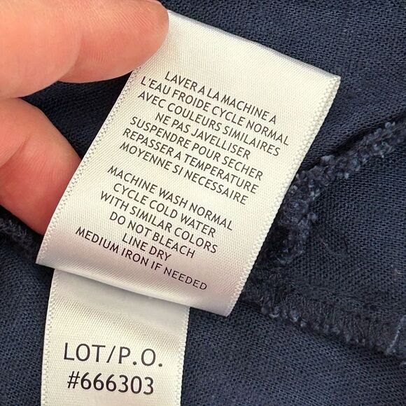 TRIBAL Notch Neck Embroidered Dress in navy blue - Picture 6 of 14